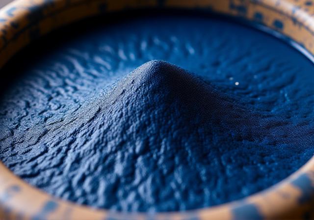 天然の藍染の染料が入った甕